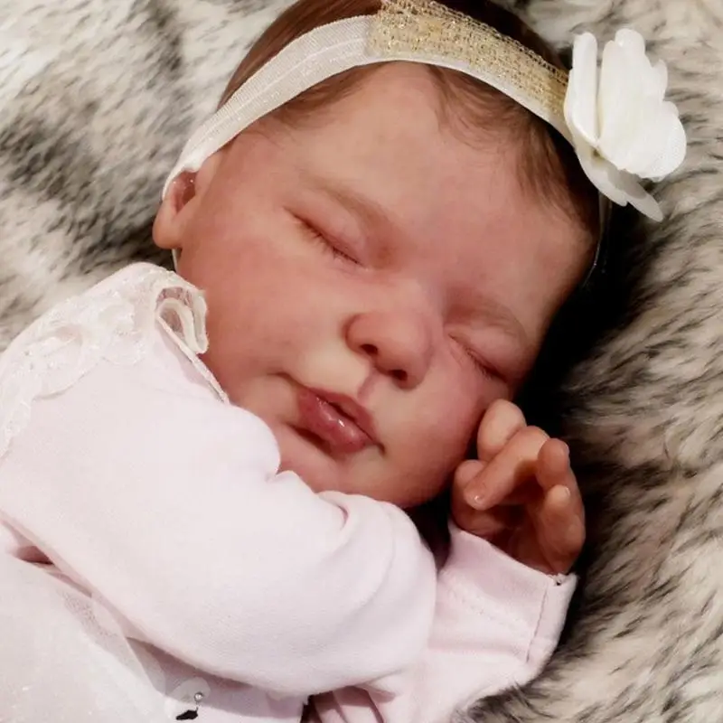 

Кукла реборн из ткани для сна, комплект из 19 дюймов для реалистичной куклы «Eat August Talk», популярный подарок