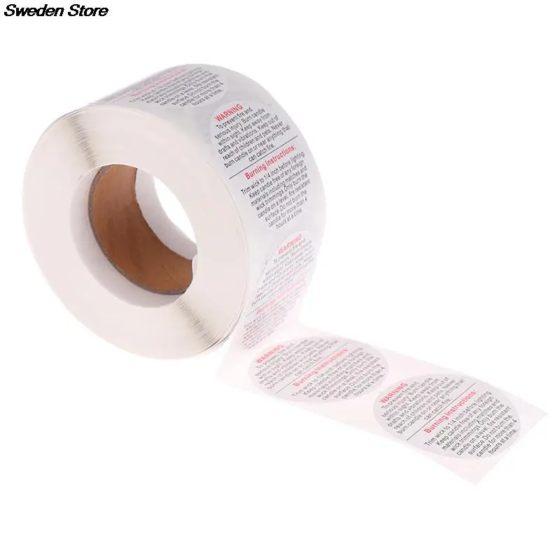 500 шт./рулон Предупреждение предупреждающие этикетки для свечей | Дом и сад