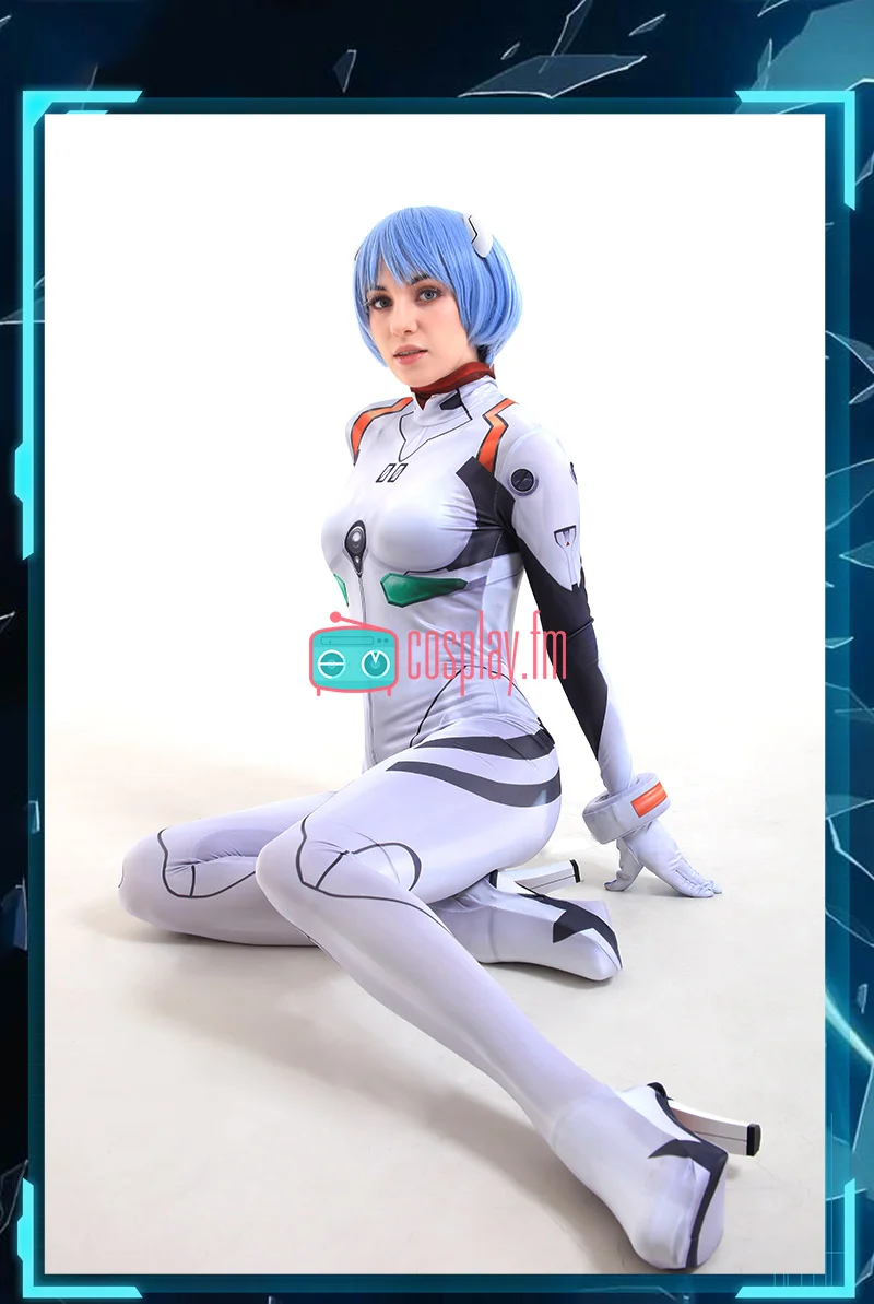 Аниме EVA Ayanami Rei Косплей Костюм битва Боди белый костюм униформа ПУ спандекс Новинка