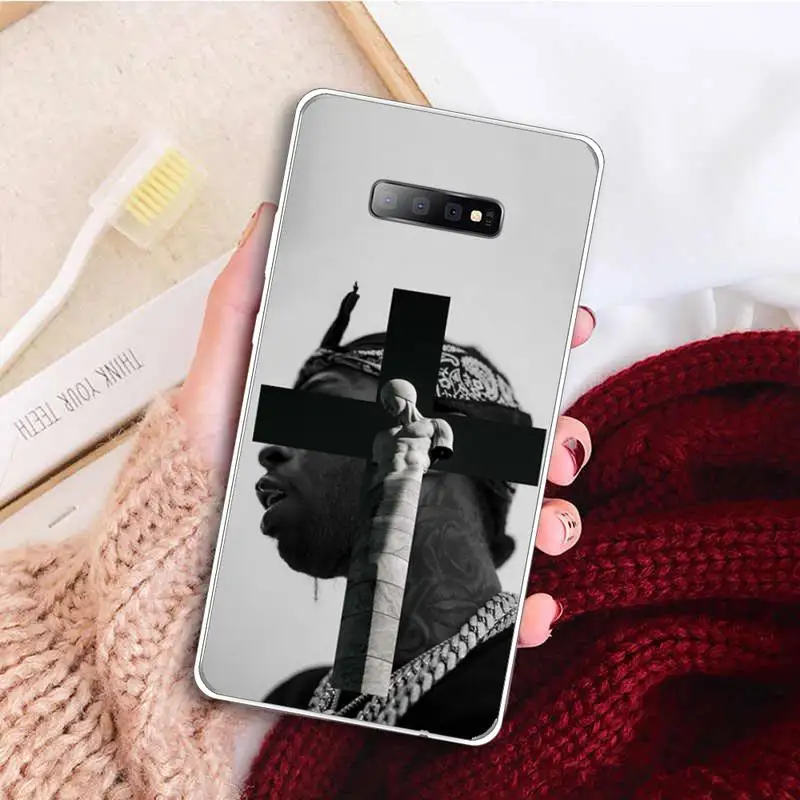 

Rapper Pop Smoke fashion boy Phone Case Transparent For Samsung Galaxy A71 A21s S8 S9 S10 plus note 20 ultra