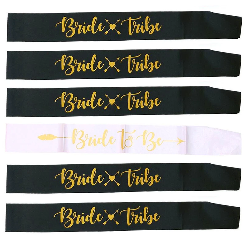 6 шт. атласная лента для девичника девичника|Украшения своими руками вечеринки| |