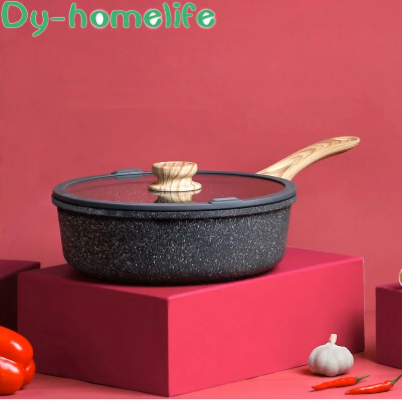 구매 Japanese Creative Double Ear Wheat Rice Stone Non-stick Pan Kitchen Home Open Flame Induction Cooker Multi-function Soup Pot