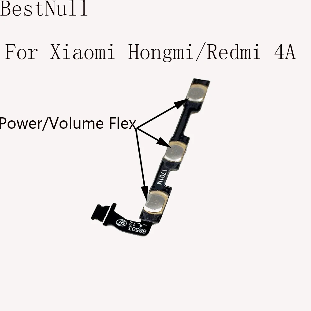 

BestNull для Hongmi 4A Power Кнопка громкости соединительный кабель громкости/линия питания запасные части для телефона Xiaomi RedMi 4A