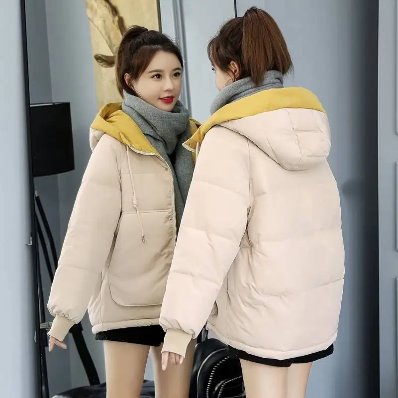 

Black 2023 Winter jacket women large outerwear long down cotton-padded jacket coat wadded jacket winter coat women