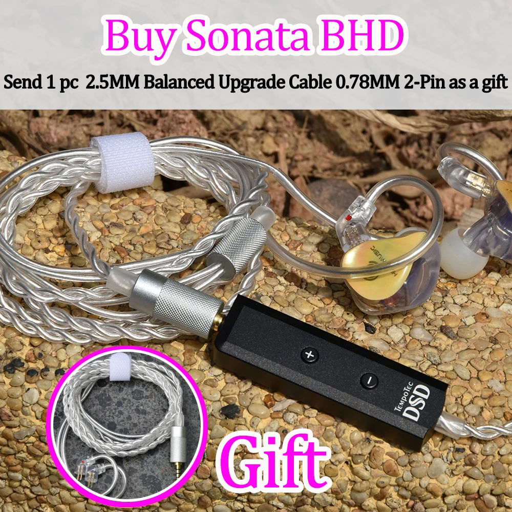 Усилитель для наушников TempoTec Sonata BHD Тип C до 2 5 мм DSD256 телефонов Android ПК и MAC DUAL CS43131