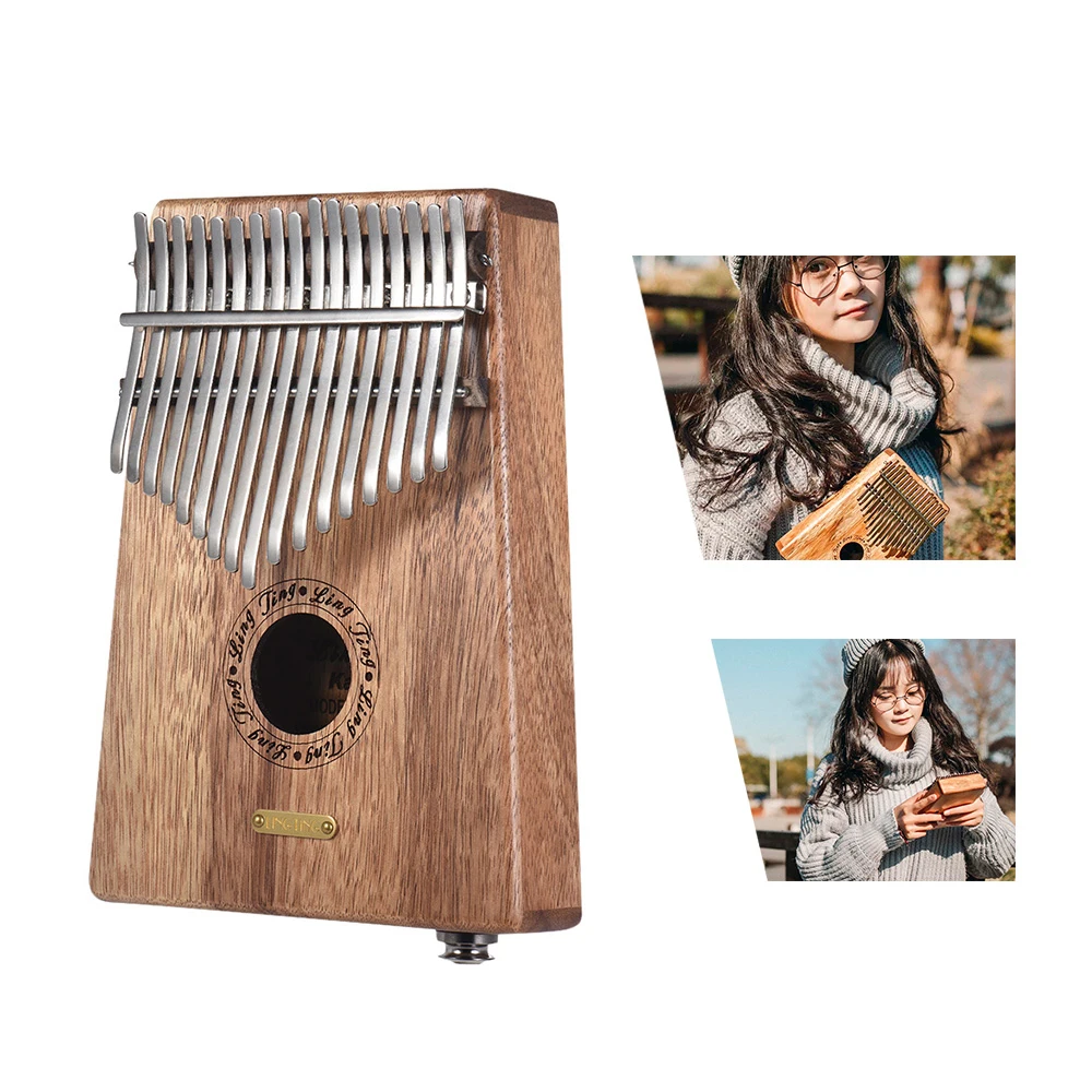 Линяющая K17SEQ 17-клавишным игрушечное пианино калимба Mbira встроенный пикап с