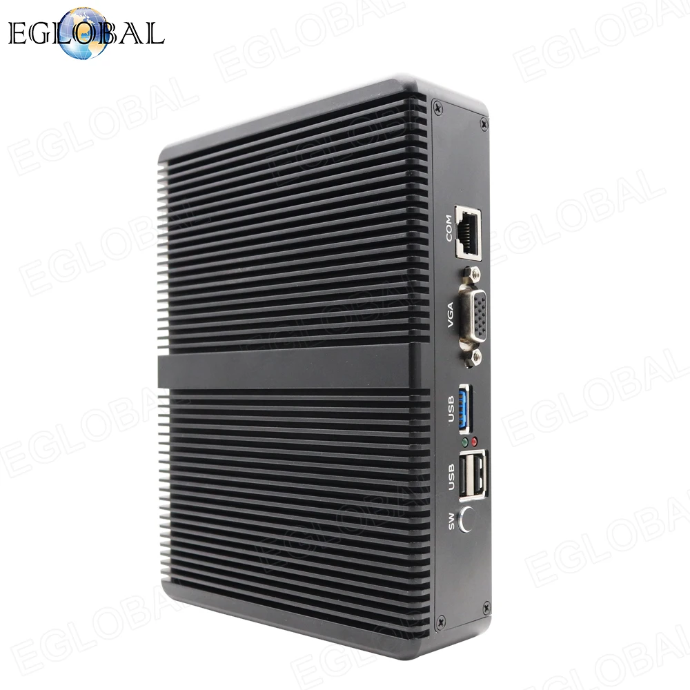 Eglobal Pfsense безвентиляторный мини-ПК Intel Celeron J1900 4 * WG82583 гигабитный RJ45 Lan брандмауэр