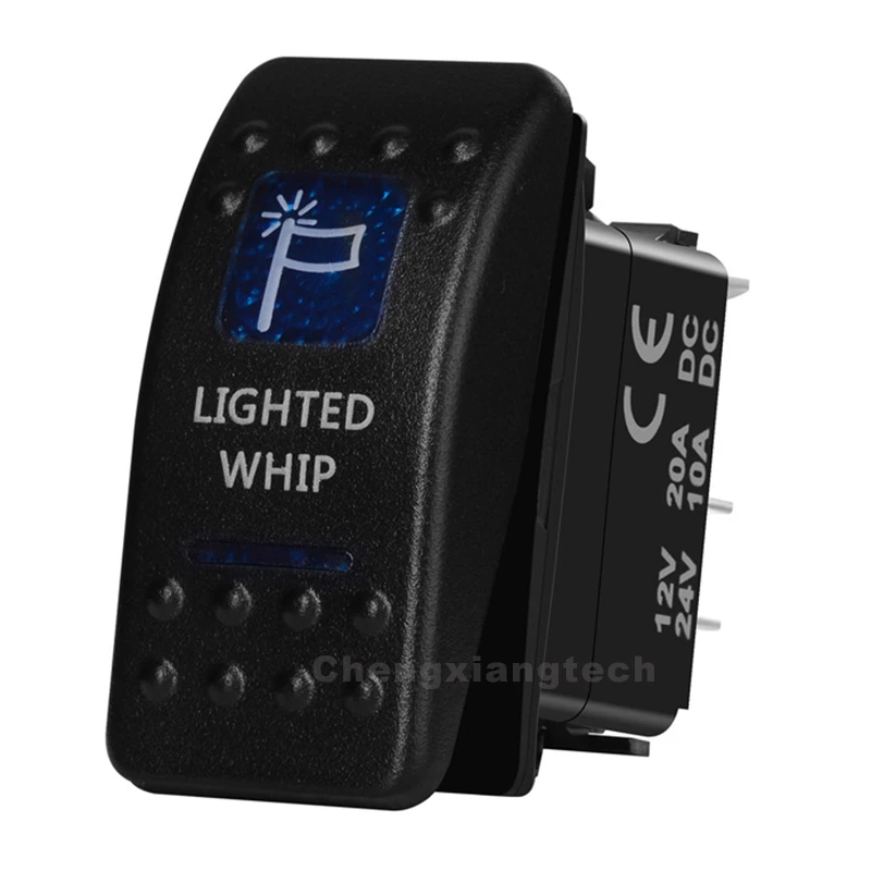 Синий Led подсветкой хлыст 5 pin ВКЛ/ВЫКЛ кулисный переключатель spst для ARB Caring NARVA