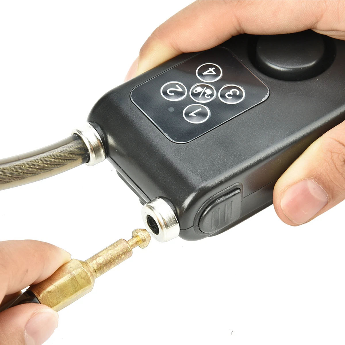 

Y787R Wireless Remote Control Alarm Lock IP55 waterproof and dust-proof Electric Bike Motorcycle Code Steel Cable Chain Lock