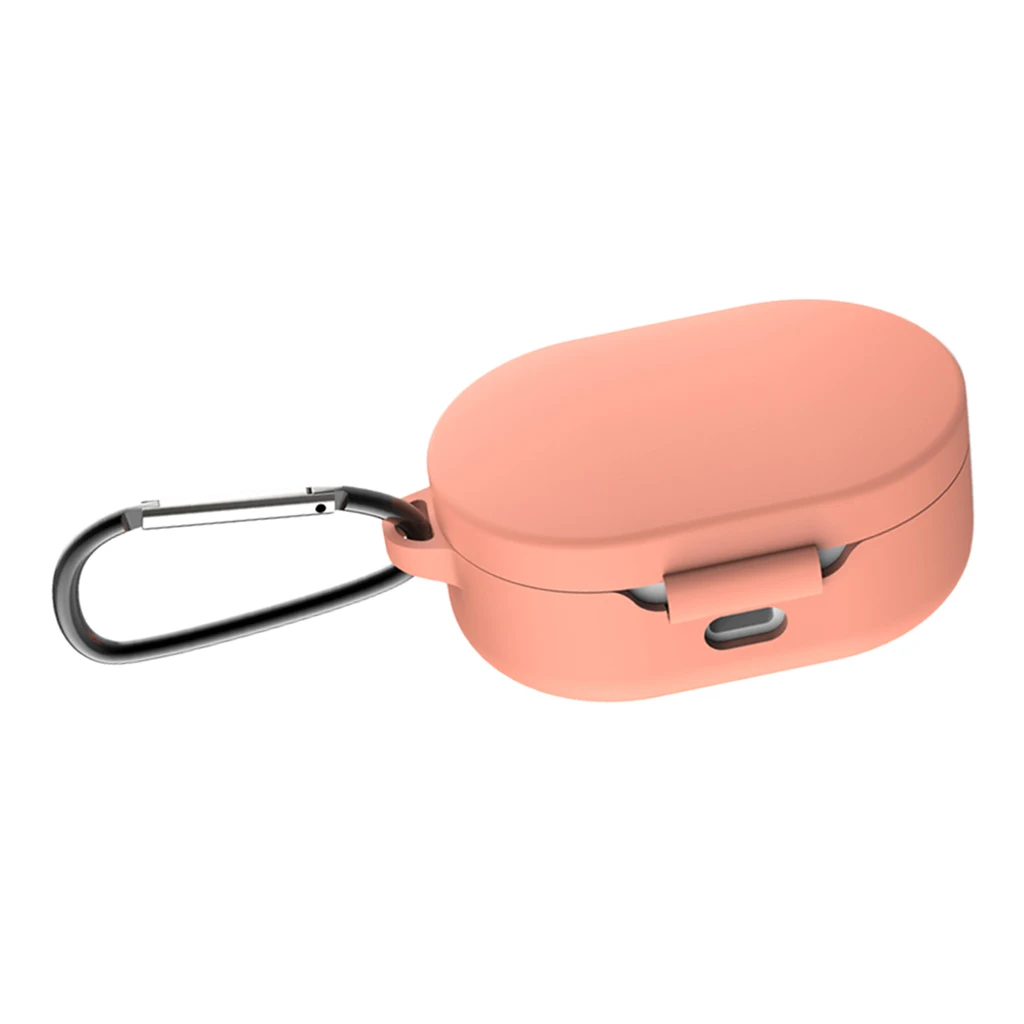 Orange 71 x 46 x 31 Силиконовый защитный чехол с кольцом для Xiaomi mi Red mi AirDots наушники Bluetooth модные беспроводные наушники - Цвет: Orange 71 x 46 x 31