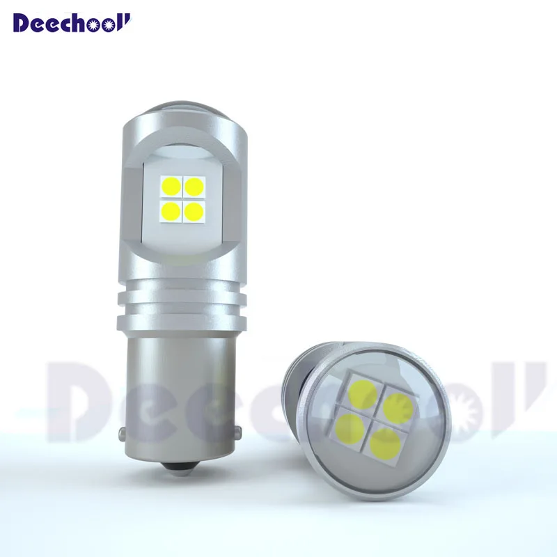 Чисто белый 7 2 Вт реальный Canbus без ошибок 1156 P21W S25 12SMD светодиодный ная лампа для SEAT
