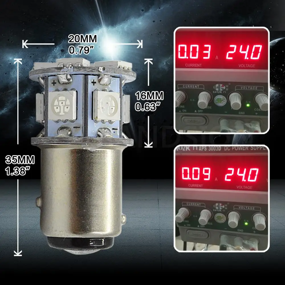 4 шт. 12SMD светодиодный 5050 с источником питания от постоянного тока 6 в 12 В 24