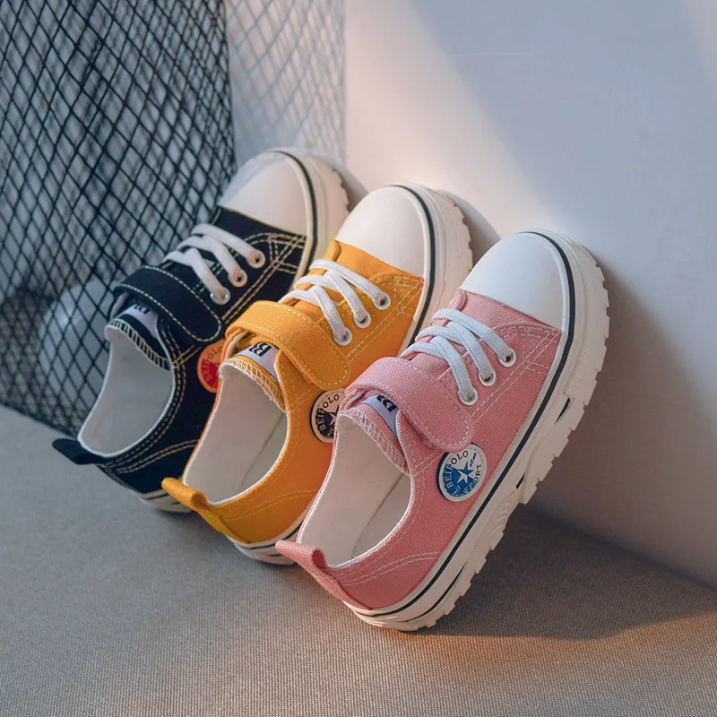 

Girls Shoes 2020 New Fashion Canvas Shoes for Kids Wear-resistant Brand Casual Shoes 3-12 Year