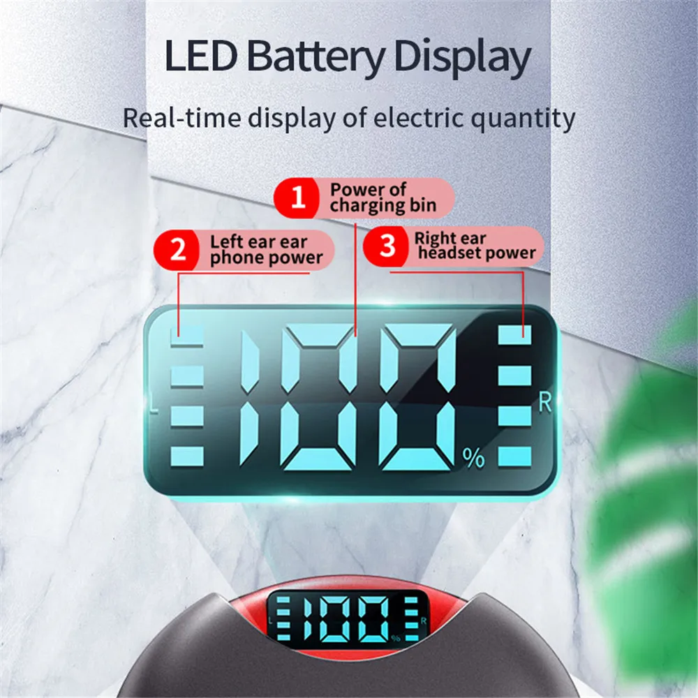 Беспроводные наушники 2020d с сенсорным управлением Bluetooth V5.0 вращением