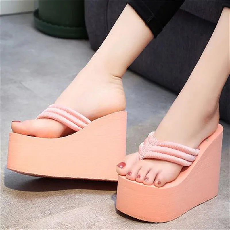 Сандалии женские на танкетке босоножки из ЭВА очень высоком каблуке