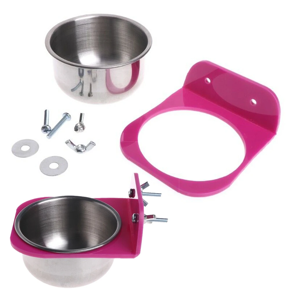 Кормушка для попугаев птица кормушка нержавеющая сталь подача воды пищи миска