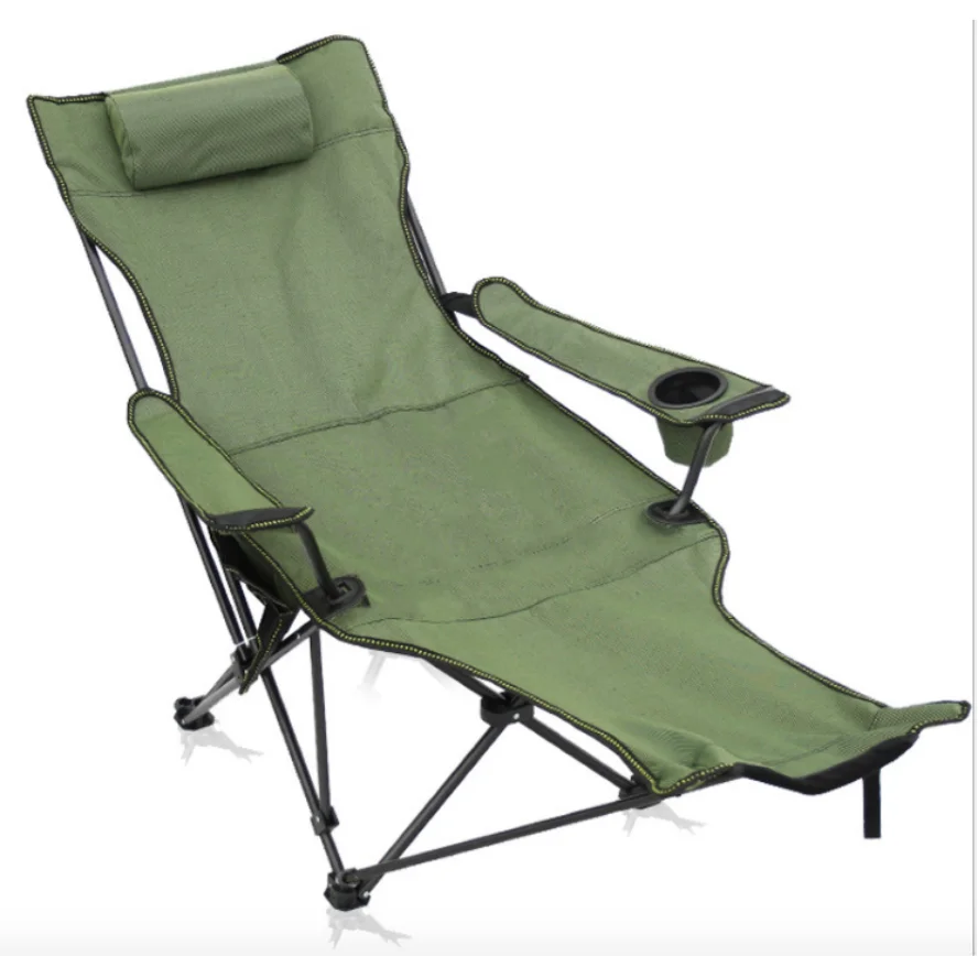 Lightweight Folding Beach Chair Lunch Break Chair Sitting and Lying Dual-purpose Leisure Chair Outdoor Folding Beach Chair