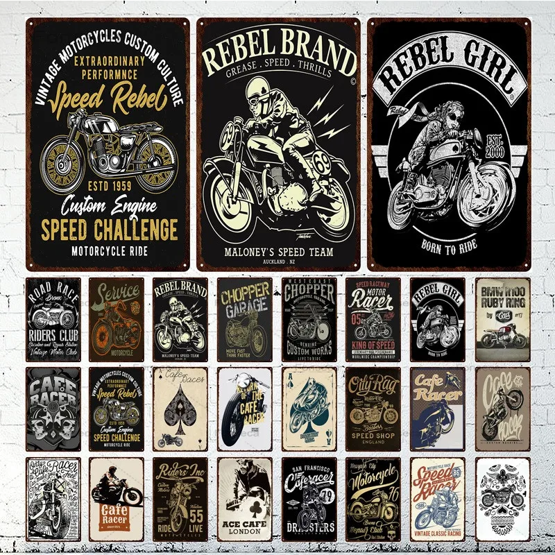 

Retro Cafe driver Tin Sign Metal Sign decoration plaque wall decoration garage man hole bar home decoration wall metal wall sign