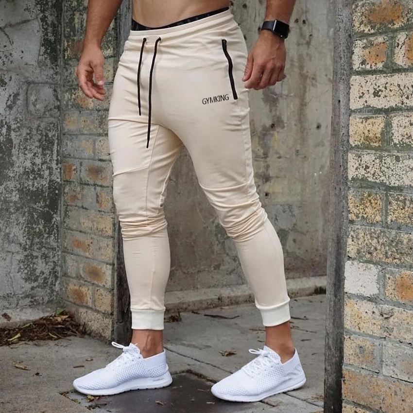 

Jogging Pants Men Casual Trousers Cotton Stretchy Fitness Running Training Pants Workout Sports Wear for Men Gym Male Tracksuit