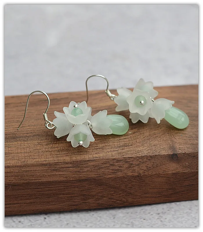 Серьги-гвоздики в стиле ретро из серебра 925 пробы | Украшения и аксессуары