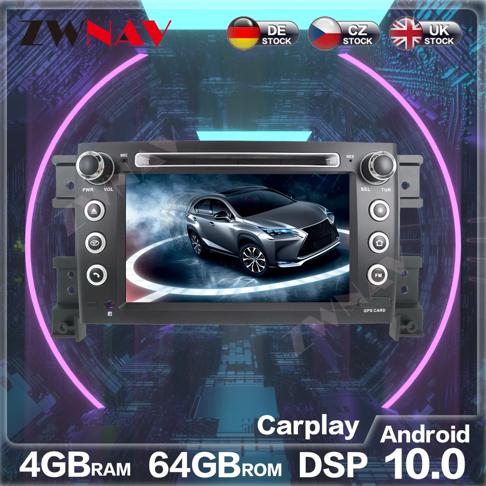 Восьмиядерный CD DVD плеер 2 Din стерео Android 10 0 автомобильное радио для SUZUKI GRAND VITARA