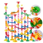 Детский конструктор Marble Run, гоночная трасса, 3D лабиринт, шар, модель сделай сам, Мраморная трасса, набор гоночных подставок 80105109133 шт., рождественский подарок
