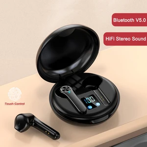 bluetooth wireless earbuds headphone hifi stereo waterproof sports game tws headsets earphone with microphone for iphone android free global shipping