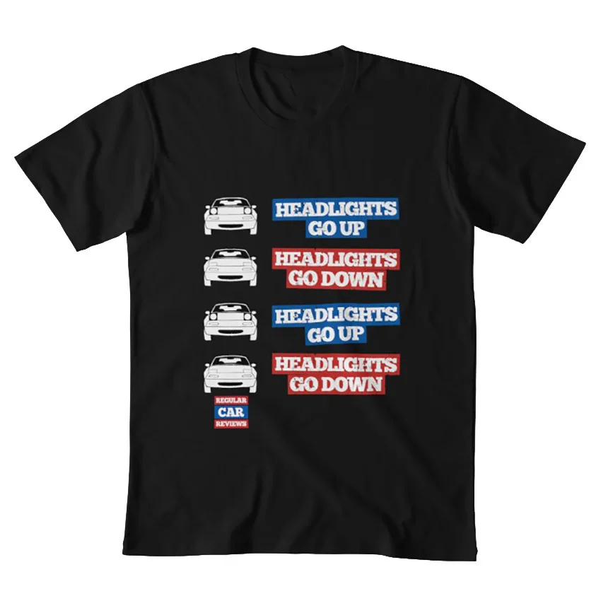 Фары ходят вверх/вниз Miata MX-5 футболка обычный автомобиль отзывы фары вверх вниз |