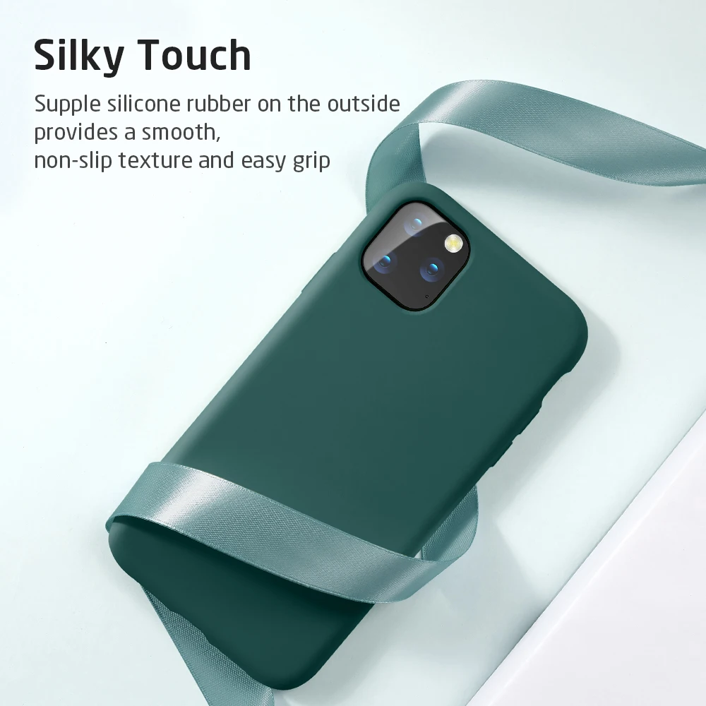 ESR жидкий силиконовый резиновый чехол для iPhone 11 Pro Max Yippee цветной мягкий чехол для iPhone 11 противоударный чехол для iPhone 11 Pro