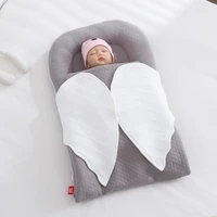 43115 cm portable bassinet travel bed girls boys baby cribs bedding sleeping bag angel wings mom hug swaddle wrap blanket bed