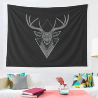 dark deer tapestry wall hanging tapestries for living room beach towel blanket
