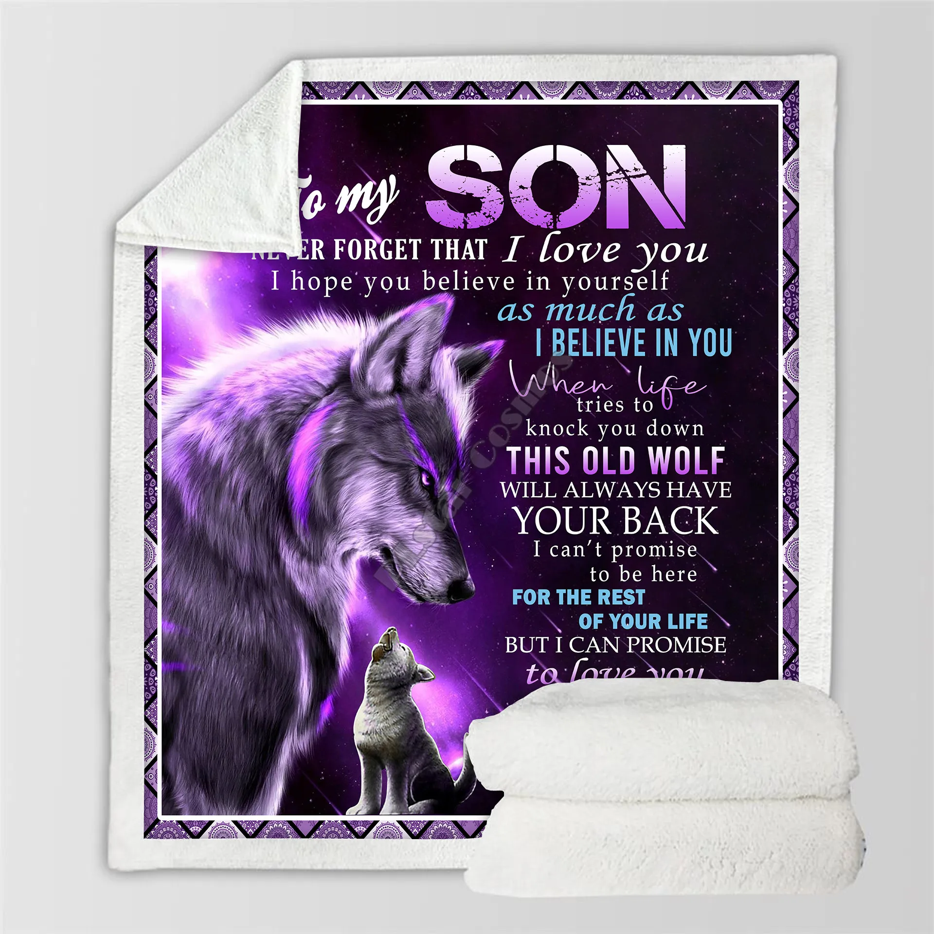 

Флисовое одеяло с 3D принтом To My Son, толстое модное покрывало для пешего туризма и пикника, покрывало из шерпы, Прямая поставка 03