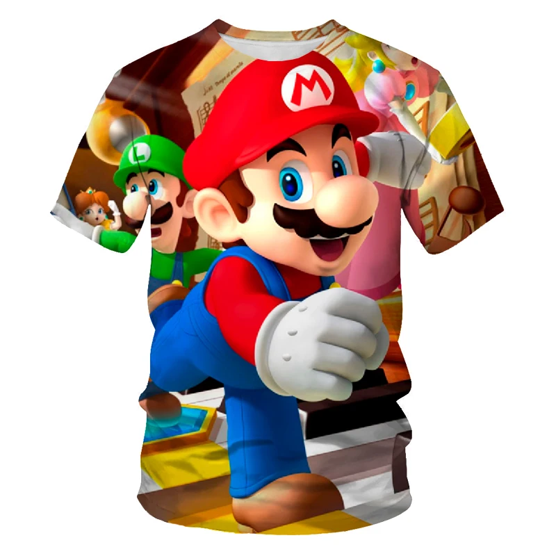 

In 2021, the male and female 3D printed game character O-neck T-shirt is a fashionable and versatile sports blouse