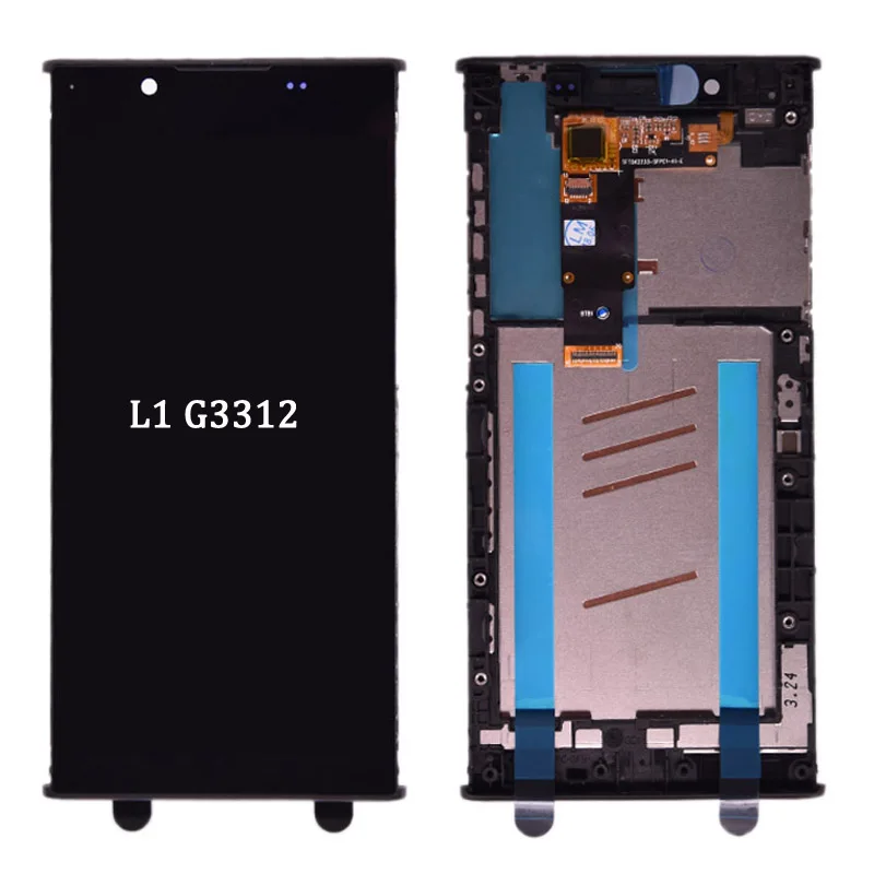 Оригинальный ЖК-дисплей 5,5 дюйма для SONY Xperia L1 G3312 и сенсорный экран в сборе для Sony L1 ЖК-дигитайзер с рамкой L1 ЖК-экран