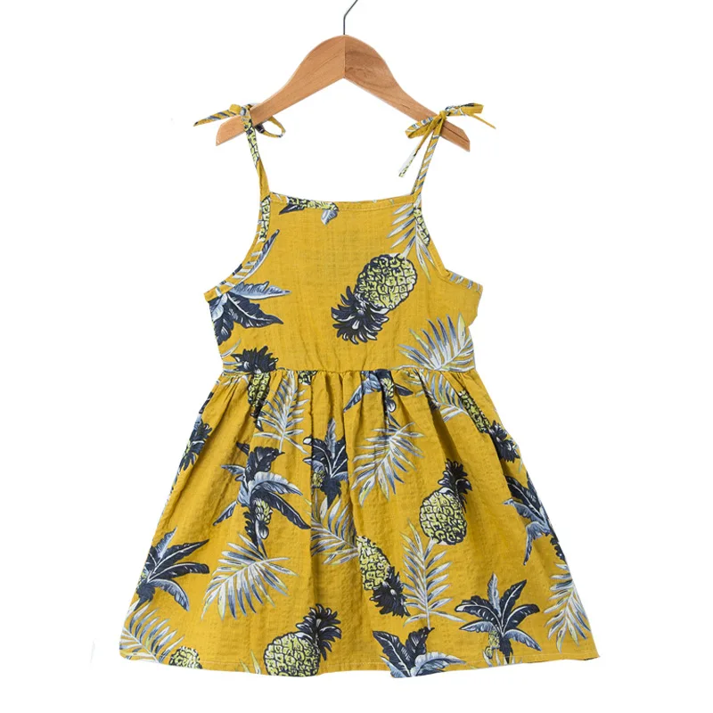 CYSINCOS/платье для маленьких девочек детское пляжное платье на бретелях с