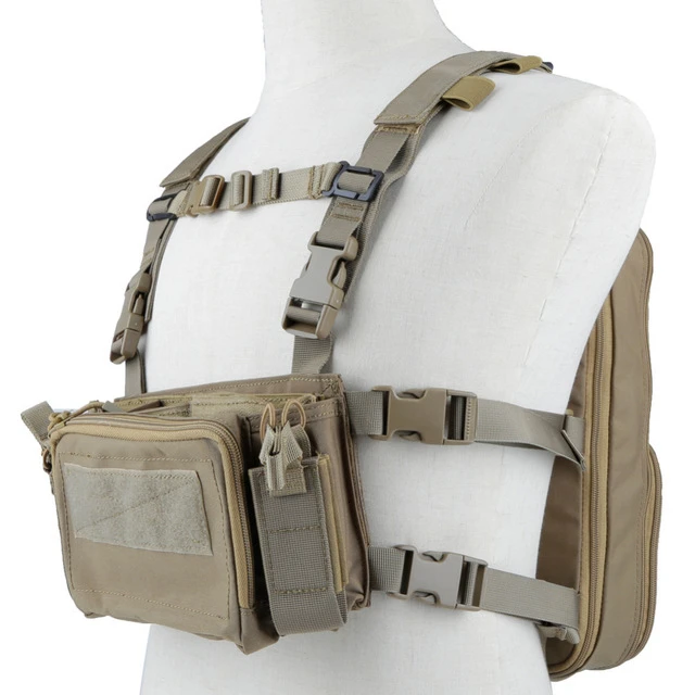 Coyote Brown Рюкзак Flatpack D3 Plus, гидратационный нагрудный жилет, бронежилет, винтовка AK M4, вешалка, подсумок для живота, походная, Охотничья, армейская сумка унисекс - Цвет: Coyote Brown