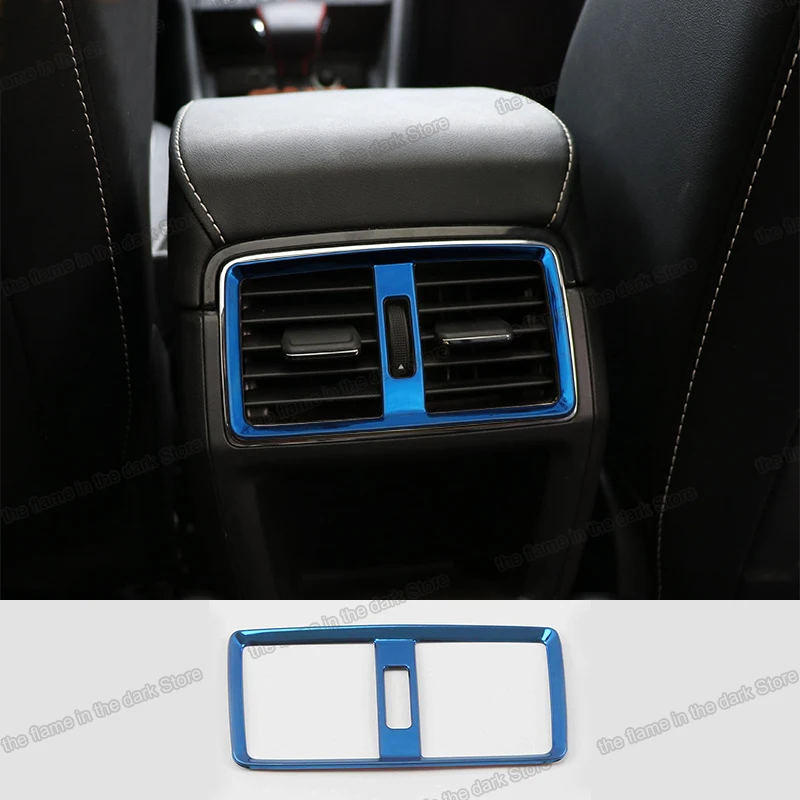 

Lsrtw2017 for Skoda Karoq Car Rear Armrest Vent Air Outlet Frame Trims Interior Accessories Auto 2016 2017 2018 2019 2020
