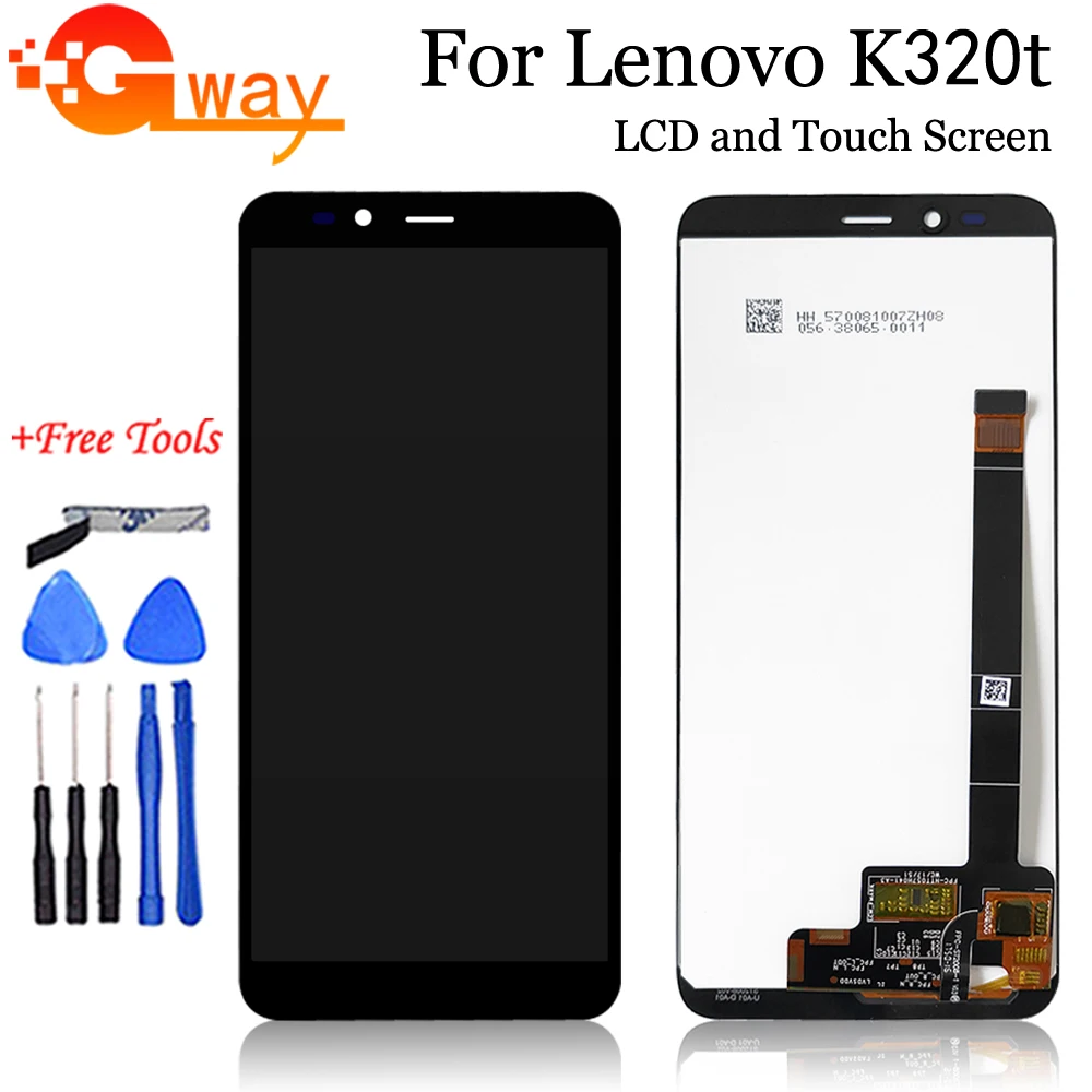 100 original lenovo k320t lcd display touch panel screen digitizer assembly for lenovo k320 5 7 phone lcd sensor parts free global shipping
