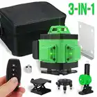 Лазерный уровень 3D4D, 1216 линий, самонивелирующийся, 360 линий, горизонтальный зеленый лазерный луч, горизонтальные, вертикальные, перекрестные линии в помещении