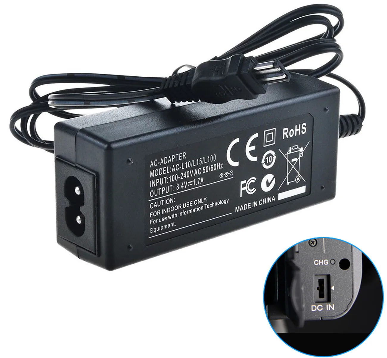 AC адаптер питания зарядное устройство для sony AC-L10 AC-L10A AC-L10B AC-L10C AC-L15 AC-L15A AC-L15B AC-L15C