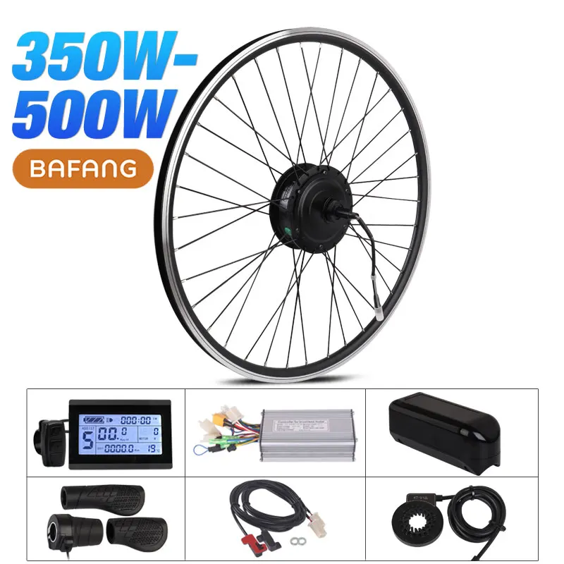 Комплект для переоборудования eBIKE Bafang комплект для переоборудования  электрического велосипеда 20-29 дюймов 700C, 36 В, 350 Вт, 48 В, 500 Вт,  заднее моторное колесо ступицы велосипеда | Спорт и развлечения |  АлиЭкспресс
