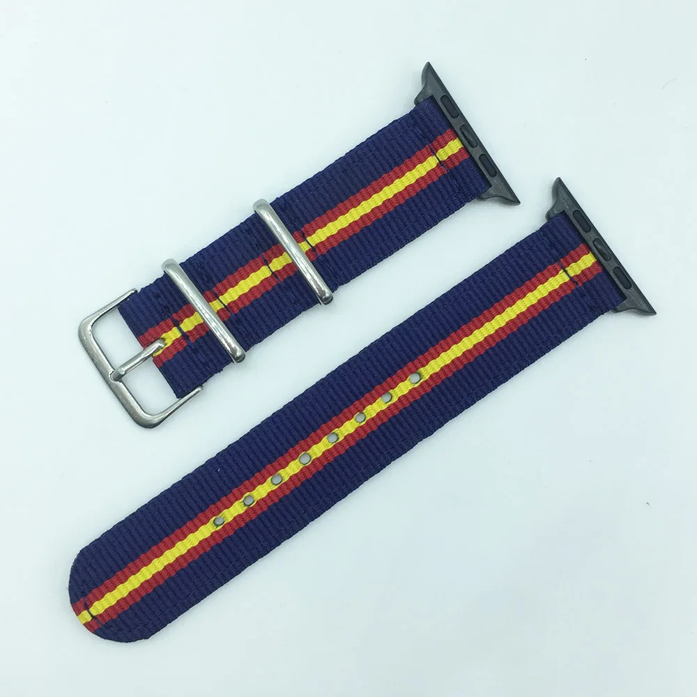 Nylon Watch Band 38mm 40mm 41mm 42mm 44mm 45mm for Apple Watch Series 7 6 SE 5 4 3 Bracelet Watch Strap for iwatch Bands Spain