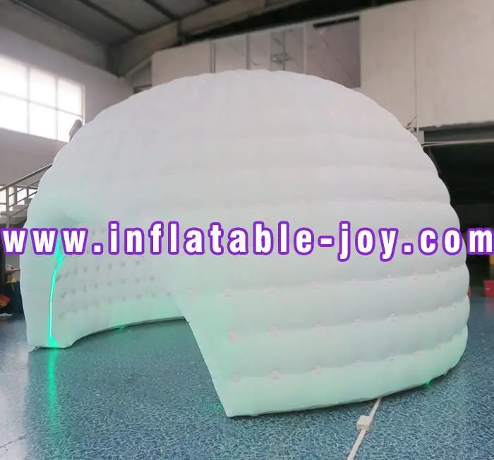 Гигантская надувная купольная палатка 8 м светодиодный тент для вечеринок в виде