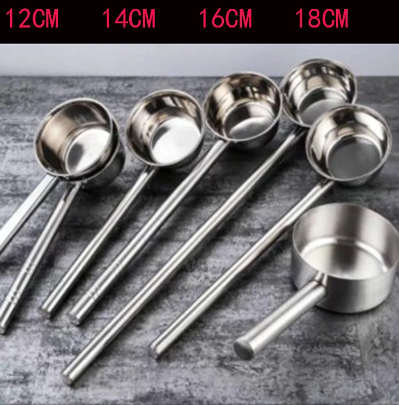 Ковш для воды из нержавеющей стали с длинной ручкой ковш кухонная посуда дома