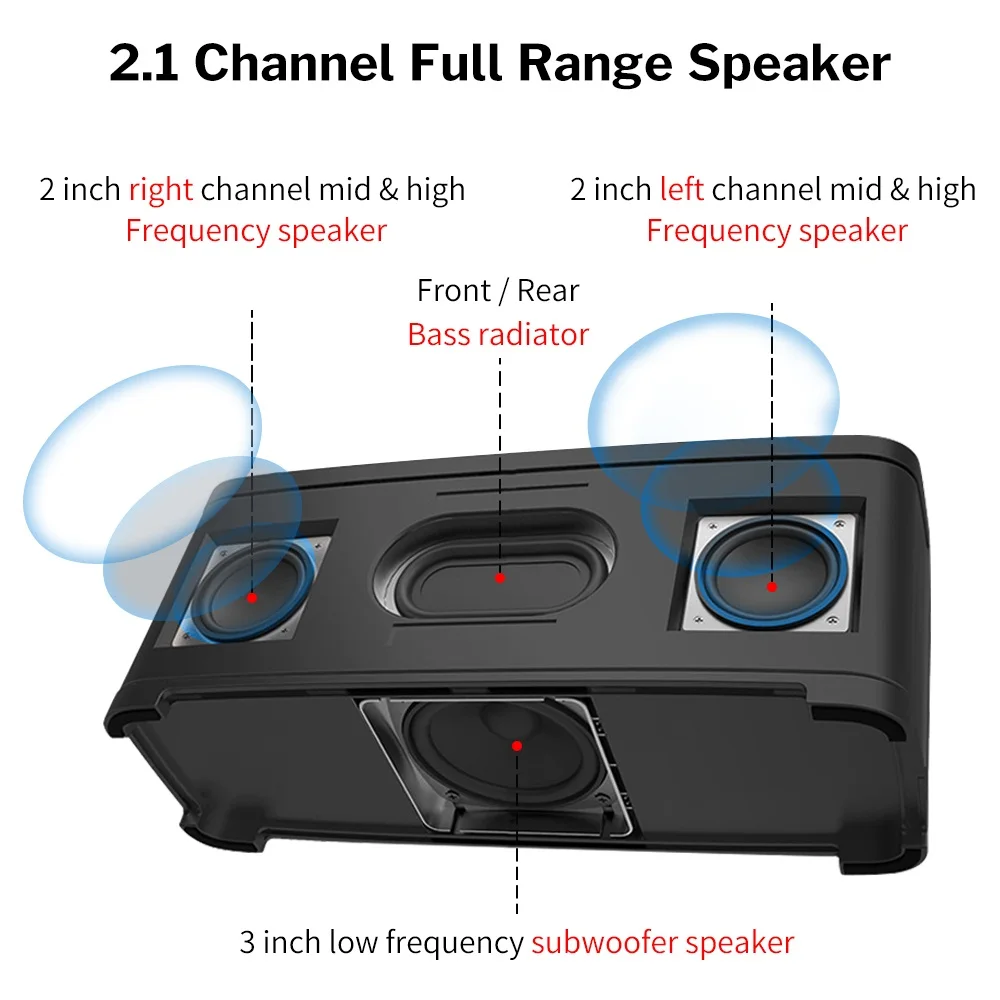 Deelife домашний bluetooth динамик мощный 2 1 канальный стерео беспроводной бас