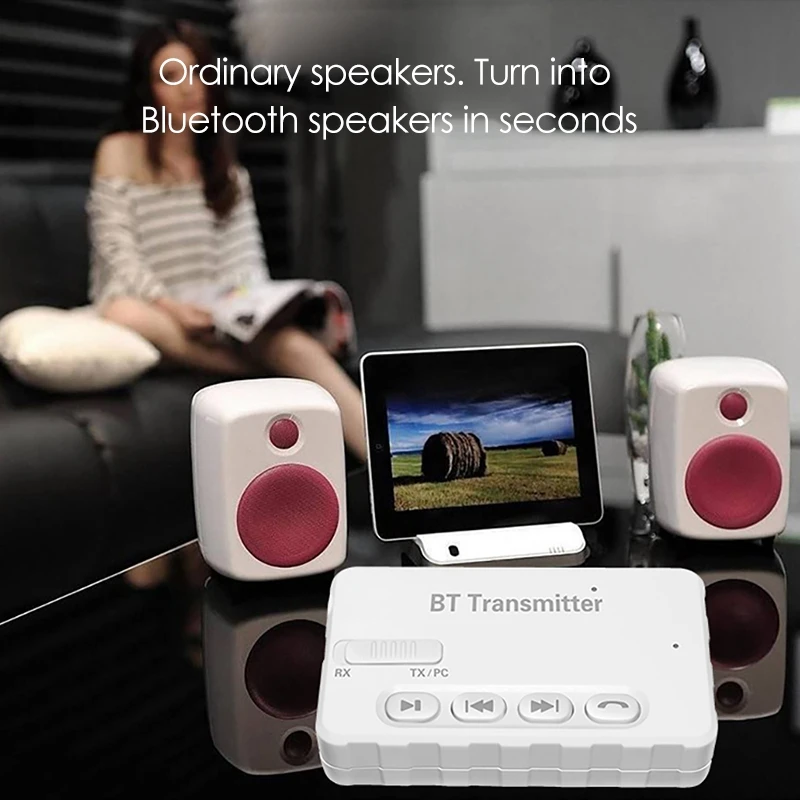 

Three-In-One Bluetooth Adapter Is for Mobile Phone Computer TV Speaker TX/RX/PC Plug and Play