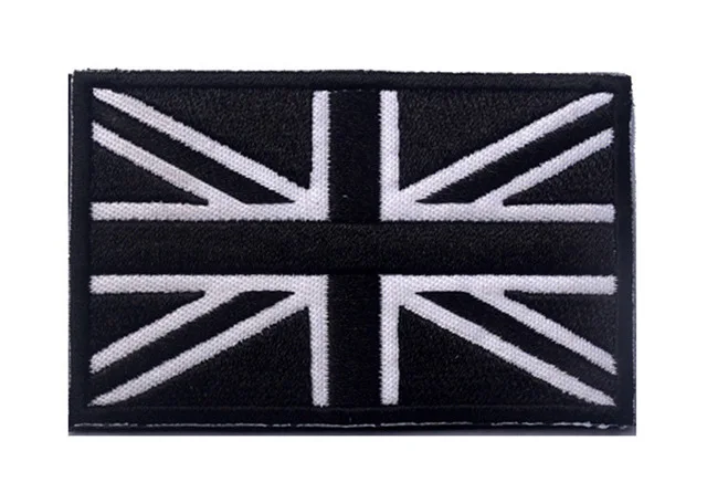 UK Flag 3 UKSF Великобритания специальная воздушная служба Британский спецназ SAS патч кто осмелится выиграть Вышитая эмблема патч значок - Цвет: UK Flag 3