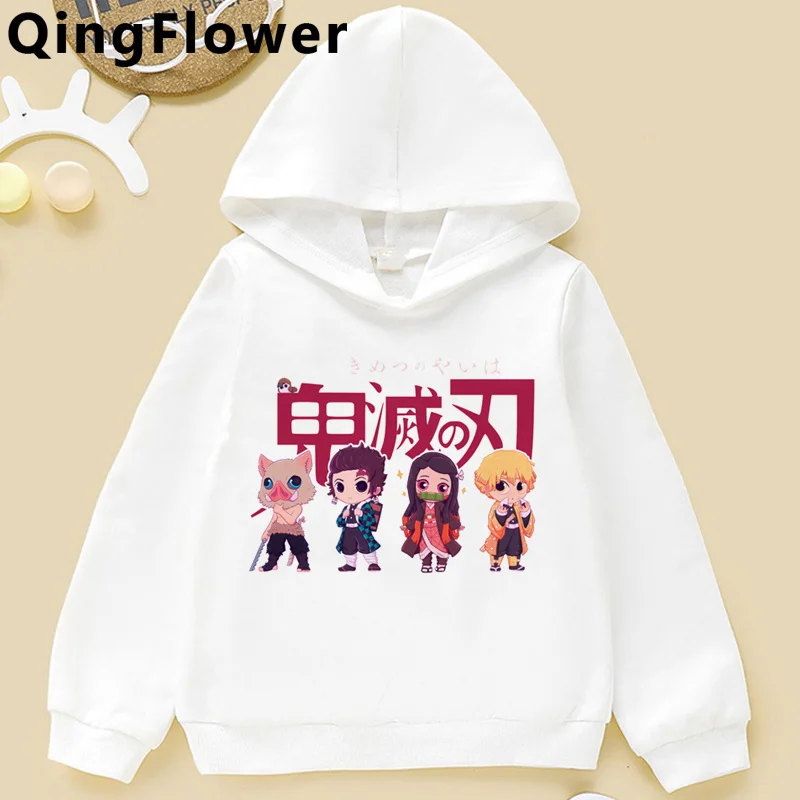 

Demon Slayer Kimetsu No Yaiba boys big bother Pullover funny anime aesthetic roupas infantis masculino clothes enfant