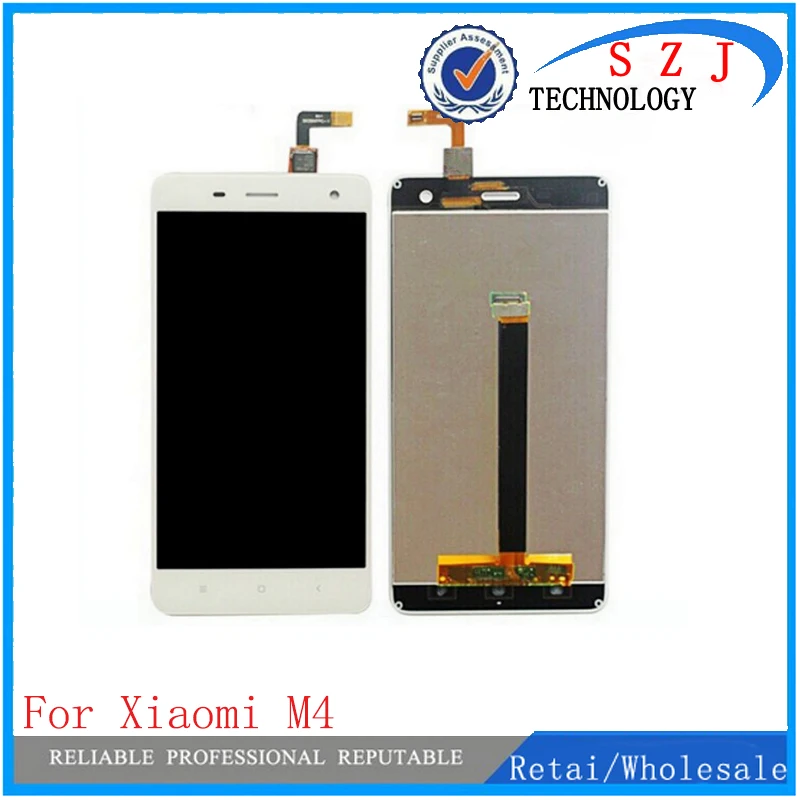 Новый полный ЖК-дисплей с сенсорным экраном и сборкой дигитайзера для Xiaomi M4 MI 4 Mi4 M мобильного телефона, запасные части