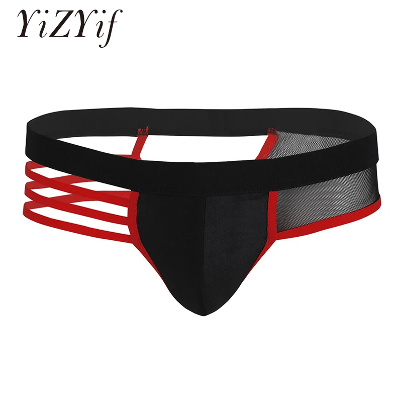 Мужское экзотическое нижнее белье трусики с низкой посадкой вырезами на